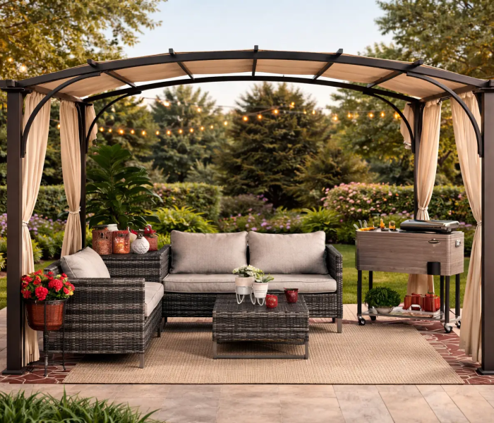 Attached Pergola